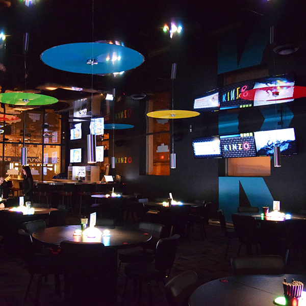 Restaurant Design - Custom Restaurant Furniture - Kinzo Gaming Hall - Custom Fixtures - Custom Furniture