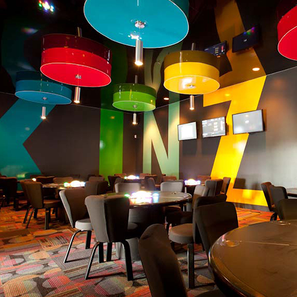 Restaurant Design - Custom Restaurant Furniture - Kinzo Gaming Hall - Custom Fixtures - Custom Furniture