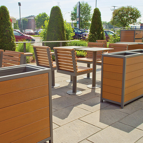 Exterior Restaurant Installation - Custom Dining Furniture Exterior Restaurant Installation - Custom Dining Furniture