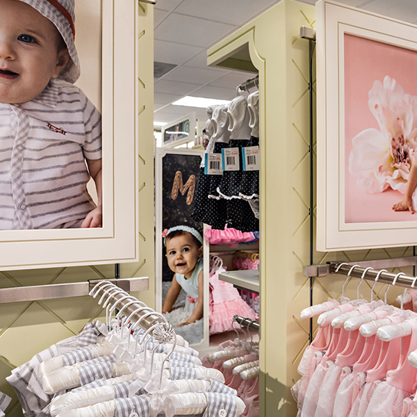 Custom Retail Furniture Little Me Store Design- Custom Retail Furniture - Kids Fashion Display