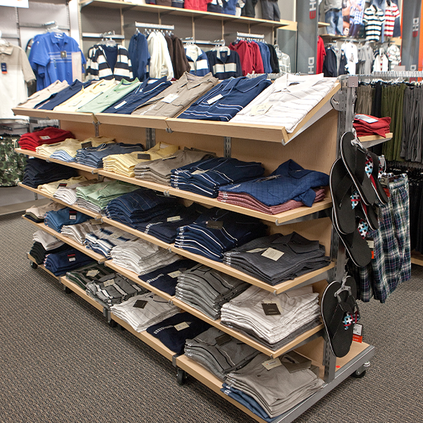 Custom Retail Furniture Mark's Store Design - Custom Retail Furniture - Fashion Display Shelving