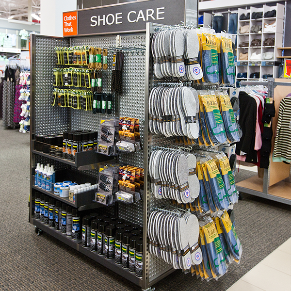 Custom Retail Furniture Mark's Store Design - Custom Retail Furniture - Modular Pegboard Rack for Fashion