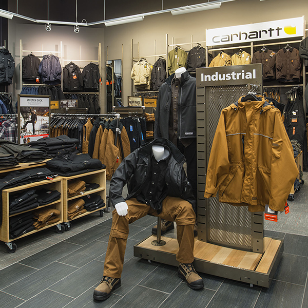 Custom Retail Furniture Mark's Store Design & Visual Merchandising- Custom Retail Furniture - Display Unit