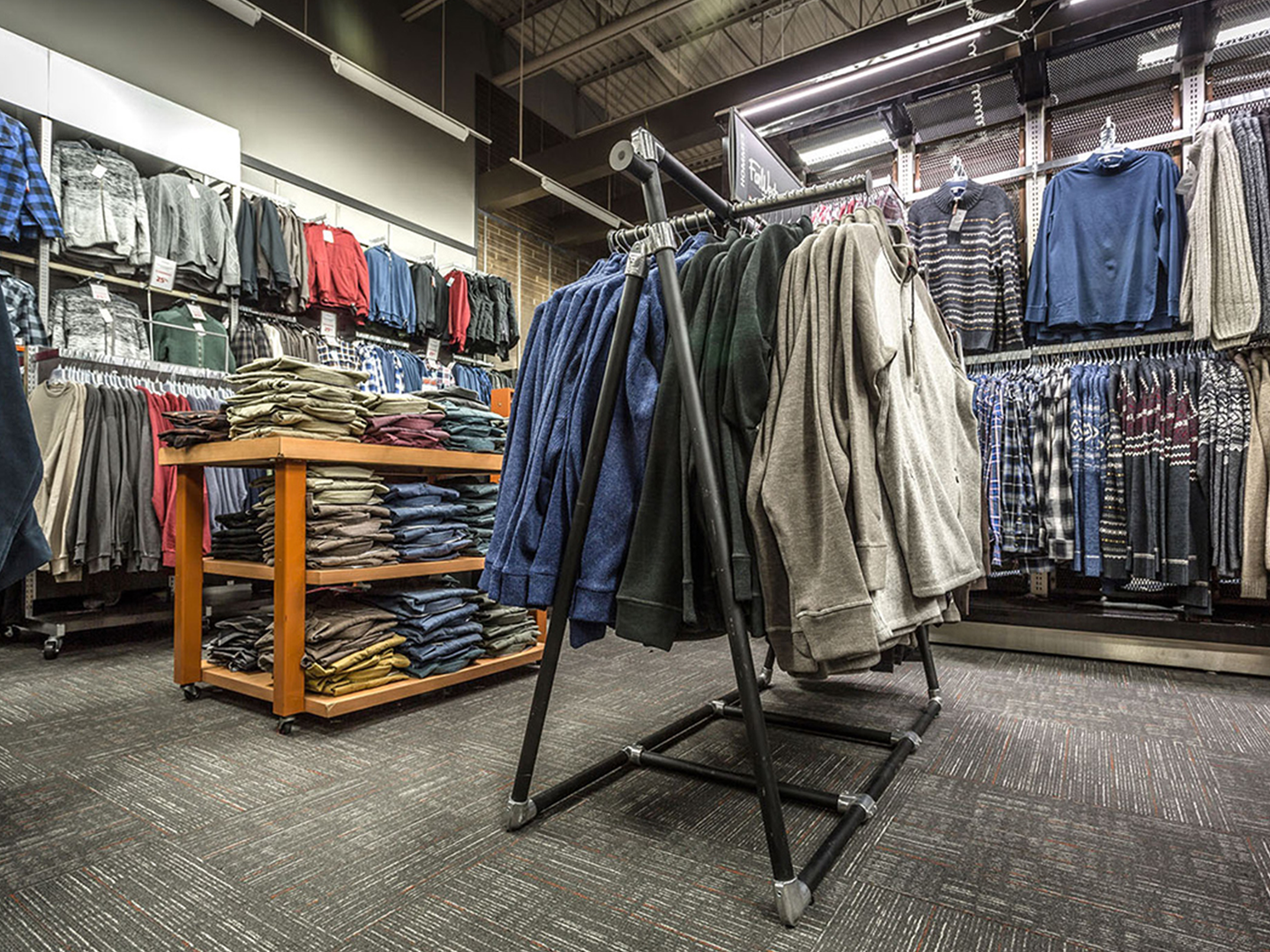 Mark's Store Design - Retail Clothing Racks - Custom Retail Furniture - Retail Fixtures