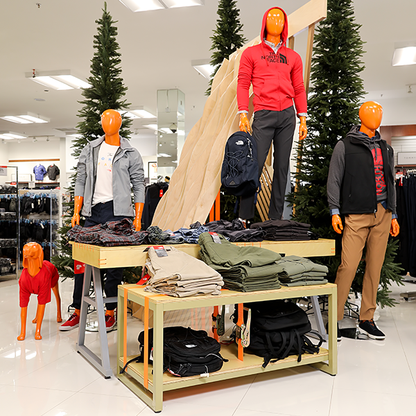 Custom Retail Furniture Macy's Store Design & Visual Merchandising - Custom fashion display tables for retail