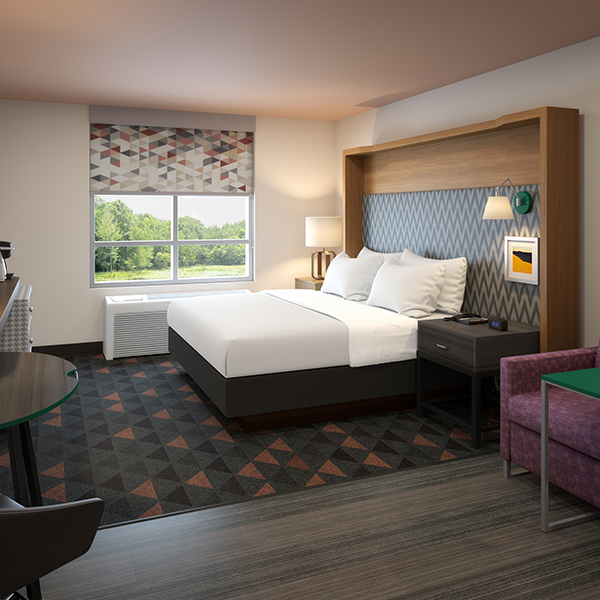 Hotel Installation - Custom Hospitality Furniture Holiday Inn Hotel Installation - Custom Hospitality Furniture