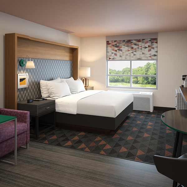 Hotel Installation - Custom Hospitality Furniture Holiday Inn Hotel Installation - Custom Hospitality Furniture