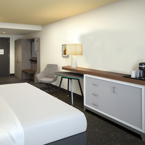 Hotel Installation - Custom Hospitality Furniture Holiday Inn Hotel Installation - Custom Hospitality Furniture