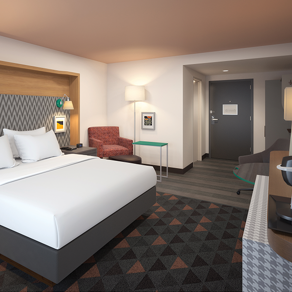 Hotel Installation - Custom Hospitality Furniture Holiday Inn Hotel Installation - Custom Hospitality Furniture