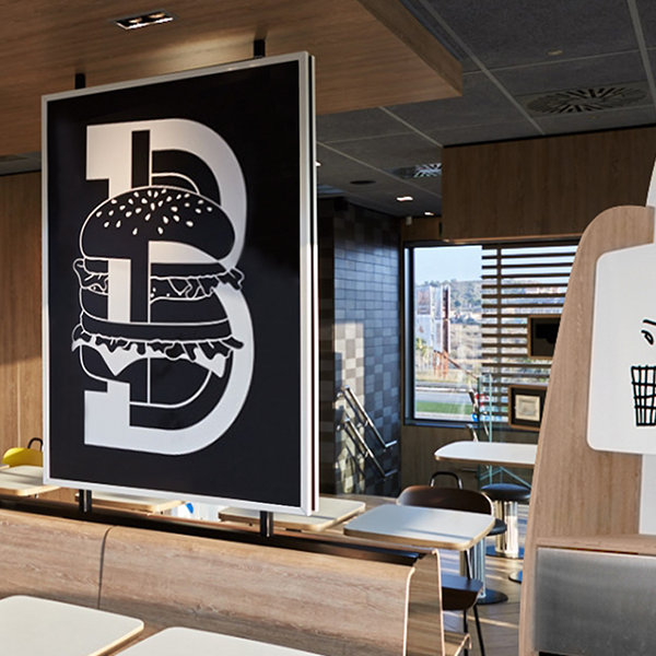 Restaurant Installation - Custom Hospitality Furniture McDonald's Alphabet Restaurant Installation - Custom Hospitality Furniture
