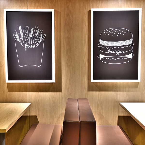 McDonald's Alphabet Restaurant Installation - Custom Hospitality Furniture