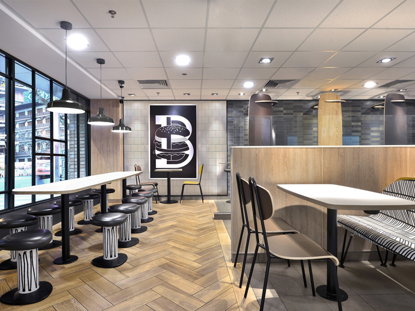 Restaurant Design - Custom Restaurant Furniture - McDonald's Alphabet - Custom Fixtures - Custom Furniture