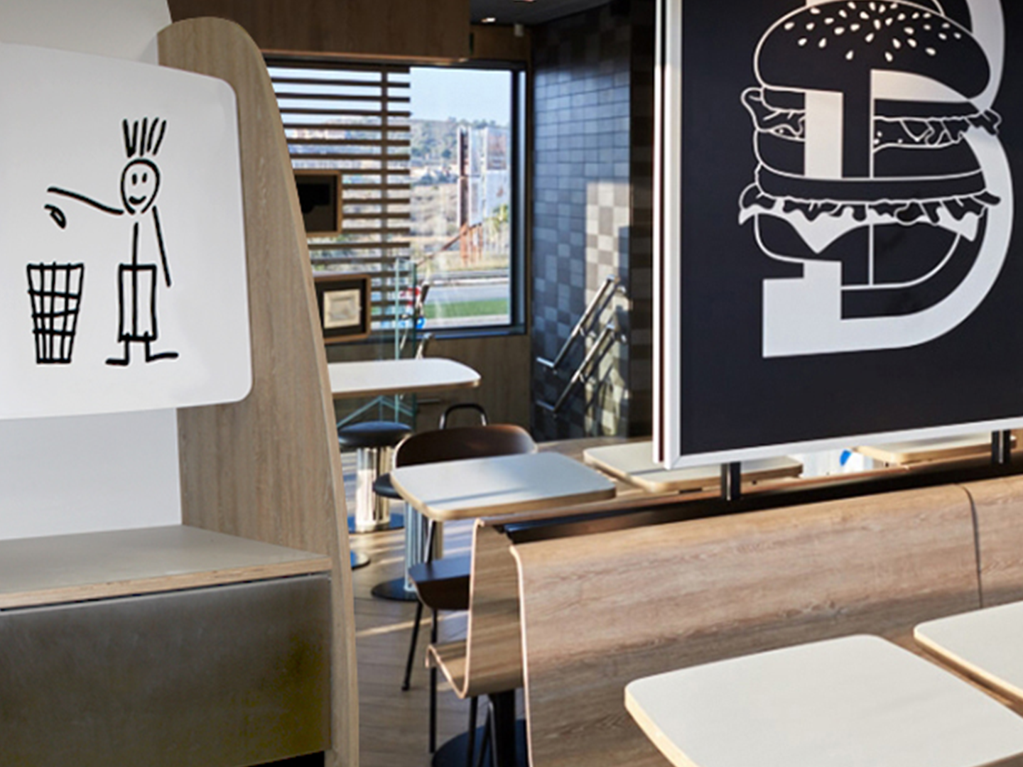 Restaurant Design - Custom Restaurant Furniture - McDonald's Alphabet - Custom Fixtures - Custom Furniture