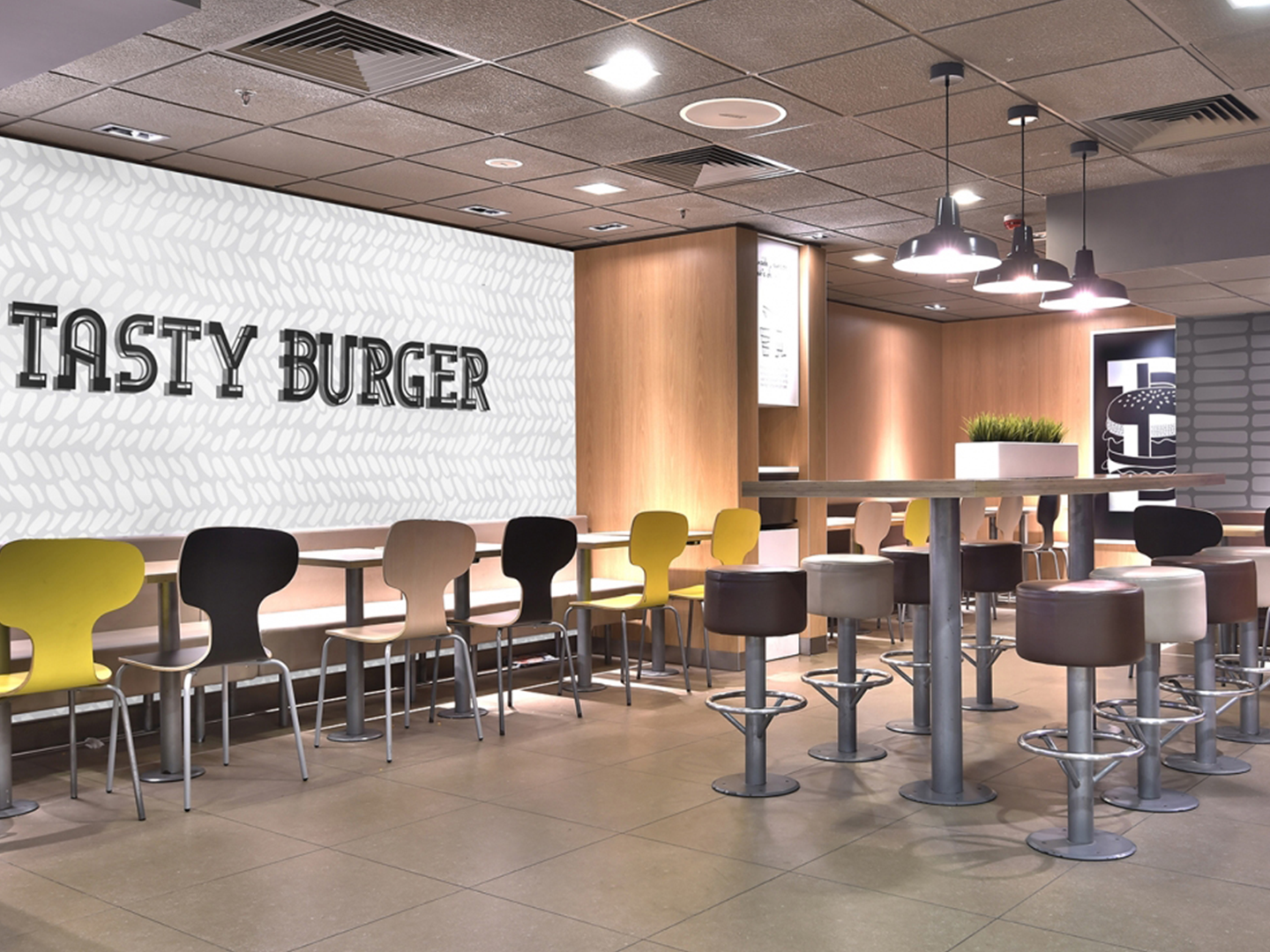 Restaurant Design - Custom Restaurant Furniture - McDonald's Alphabet - Custom Fixtures - Custom Furniture