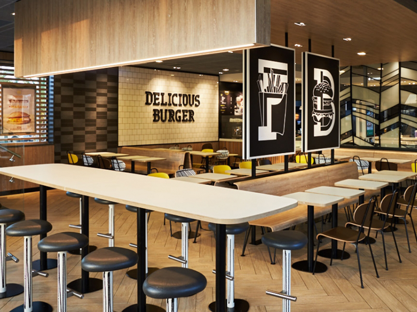 Restaurant Design - Custom Restaurant Furniture - McDonald's Alphabet - Custom Fixtures - Custom Furniture