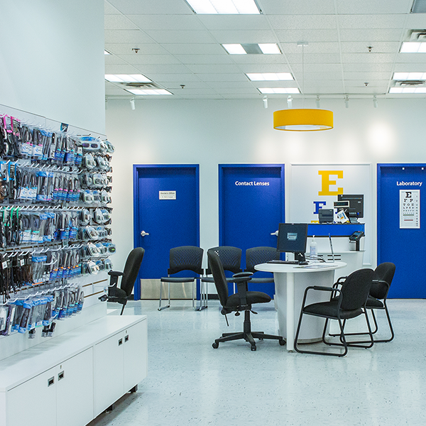 Store Design - Custom Retail Furniture Walmart Store Design - Custom Optical Displays