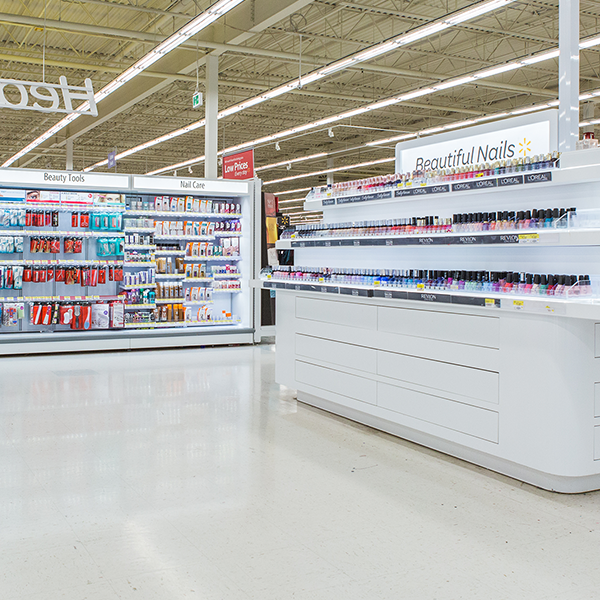 Walmart Store Design - Custom Cosmetics Display / Beauty Bar
