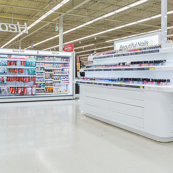 Custom Beauty Displays Walmart Store Design - Custom Cosmetics Display / Beauty Bar