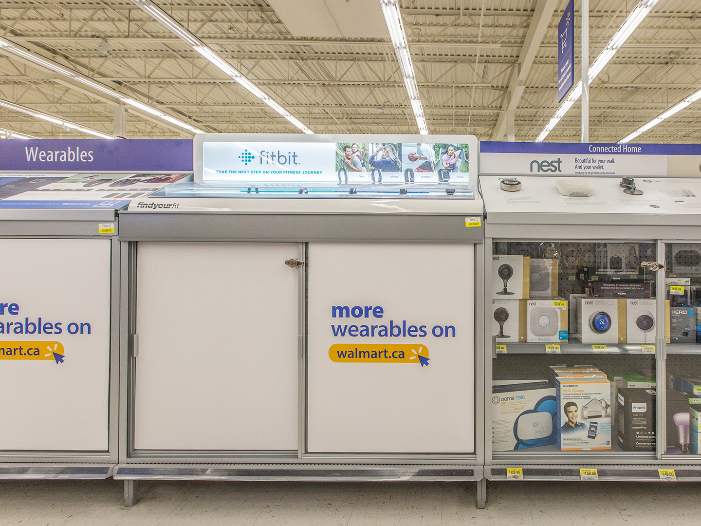 Walmart Store Design - Custom Lock-up Cabinet Electronics Display - Lock-up Cabinet