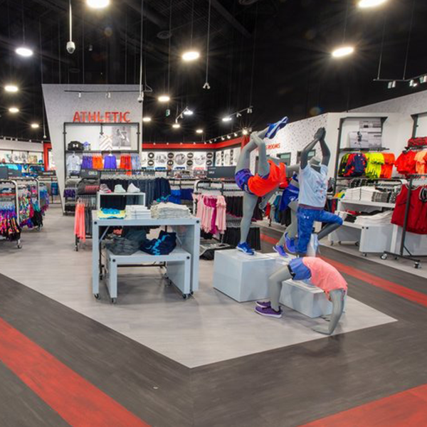 Sport Chek Kids Store Design and Visual Merchandising - Custom Display Tables and Mannequin installation