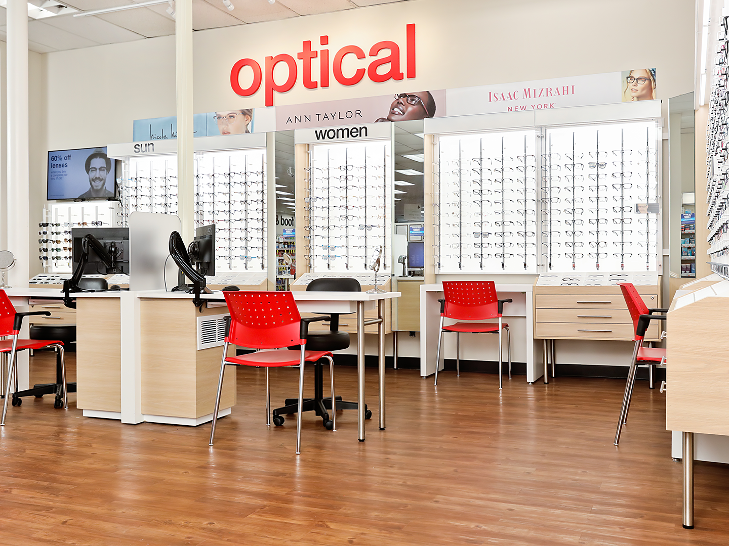 CVS Store Design - Custom Optical Display - Optical Store Furnishings - Optical Display - Eyeglasses Display