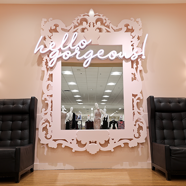 Custom Visual Merchandising Macy's Visual Merchandising - Custom Mirror