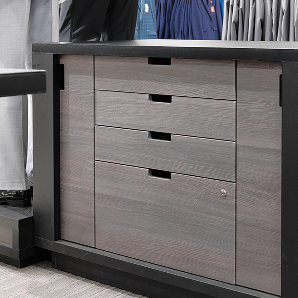 Custom Shop-in Shop Furniture (Fashion) Tuxshop Store Design - Custom Display Fixture Shop-in-Shop with Storage