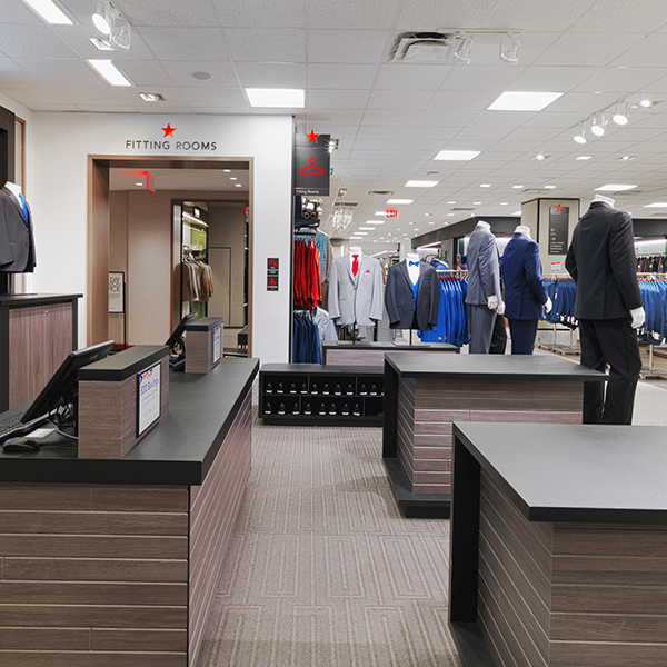 Custom Shop-in Shop Furniture (Fashion) Tuxshop Store Design - Custom Display Fixture Shop-in-Shop with Cashwrap