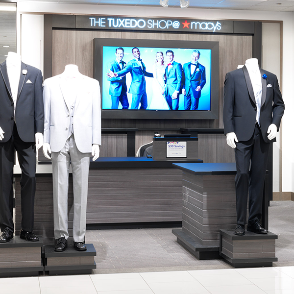 Custom Shop-in Shop Furniture (Fashion) Tuxshop Store Design - Custom Display Fixture Shop-in-Shop with Manequin Display