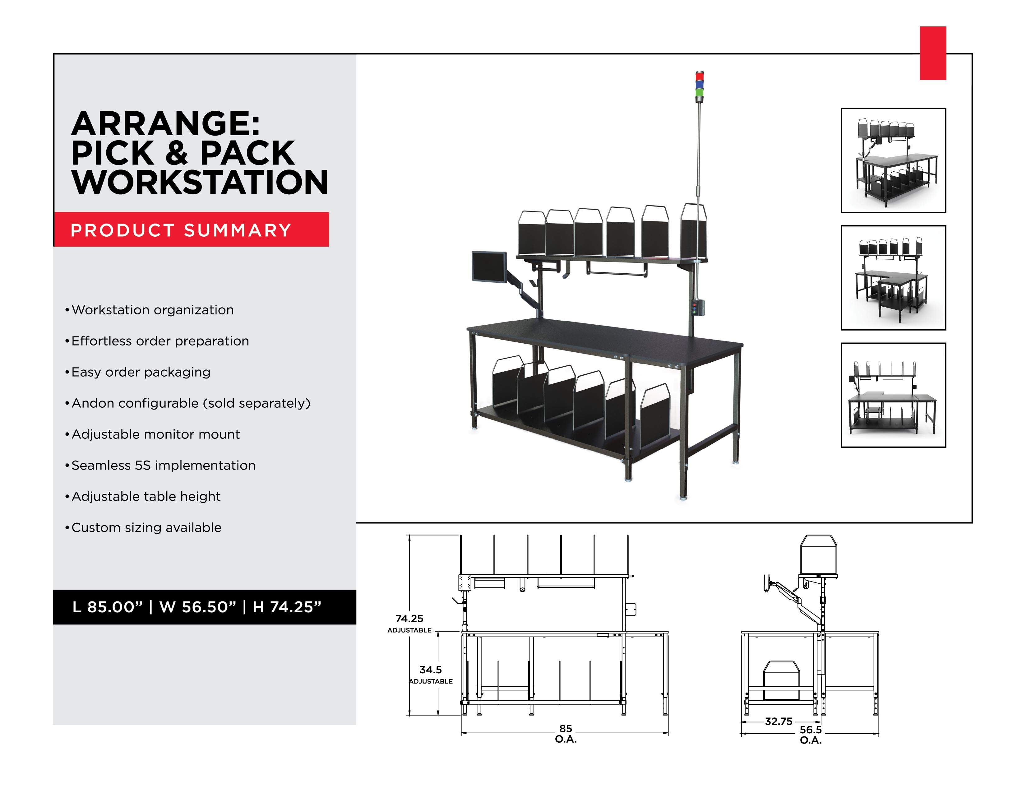 Shipping Workstation for Shipping and Handling - Shipping and Handling - Material Handling Solutions - Material Handling Equipment - Material Handling