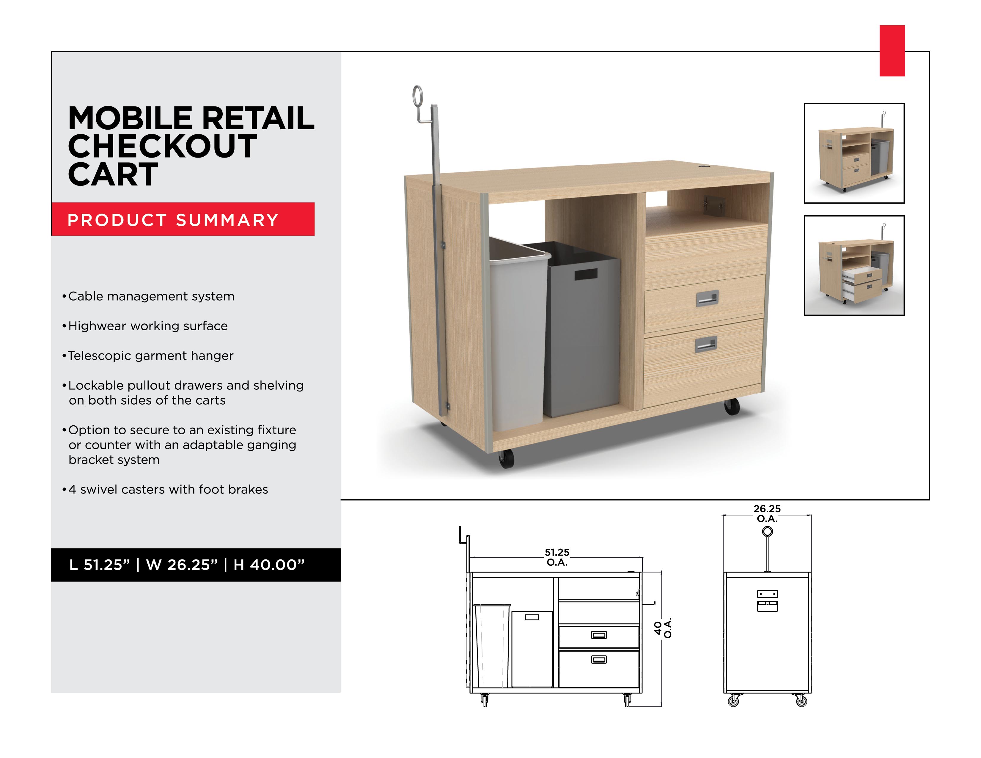 Retail Display Solutions - Mobile Retail Checkout Cart - Material Handling Solutions - Material Handling Equipment - Material Handling