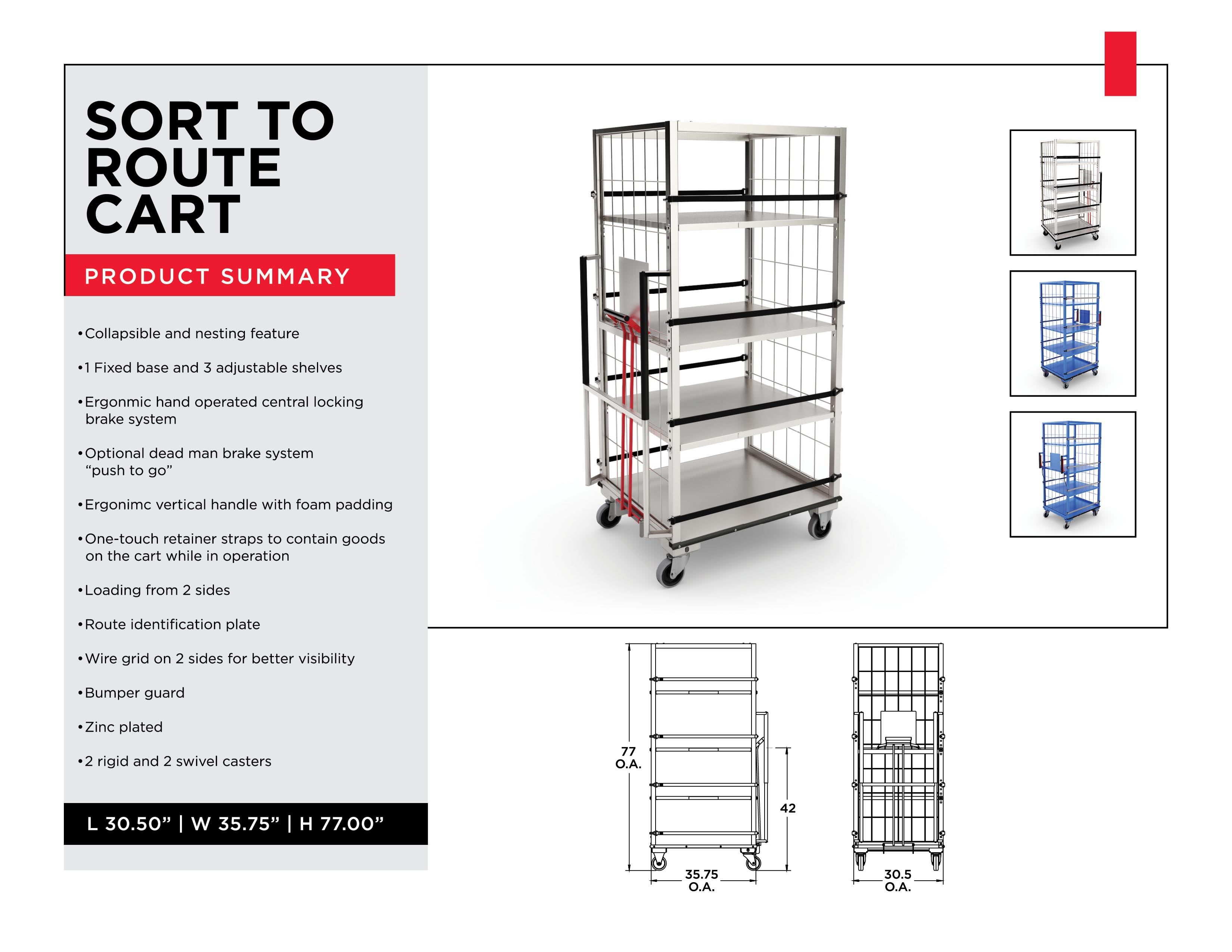 Inventory Distribution Mangement - Sort To Route Cart - Material Handling Solutions - Material Handling Equipment - Material Handling