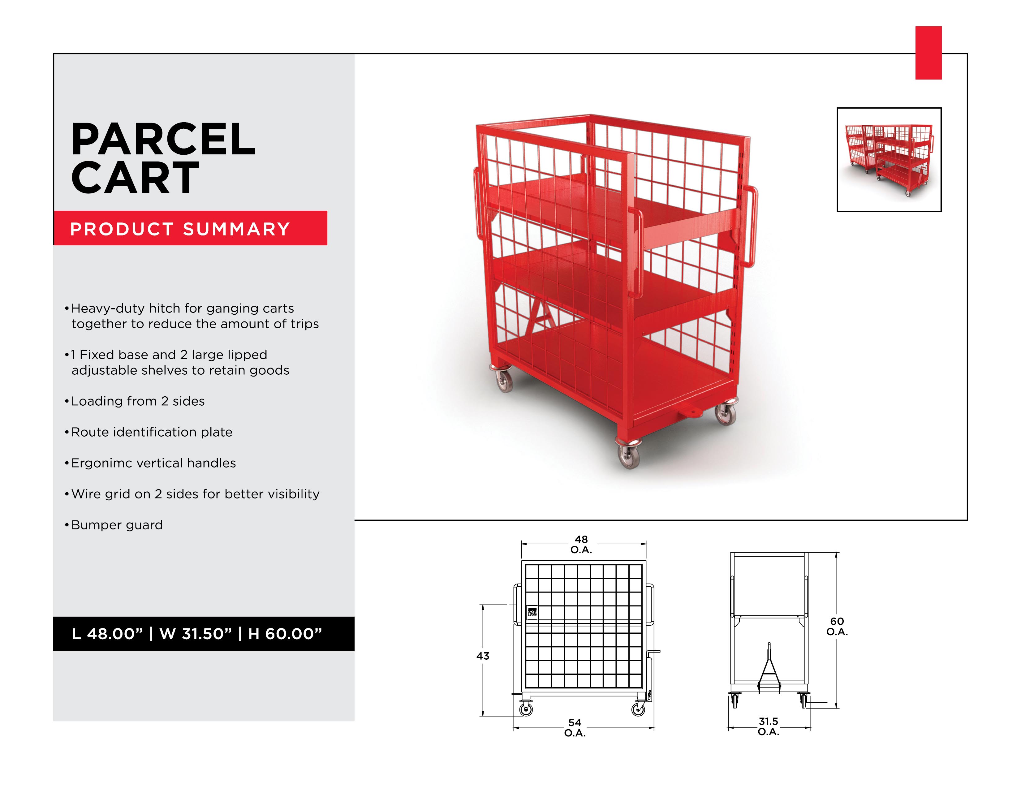 Inventory Distribution Mangement - Parcel Cart - Material Handling Solutions - Material Handling Equipment - Material Handling