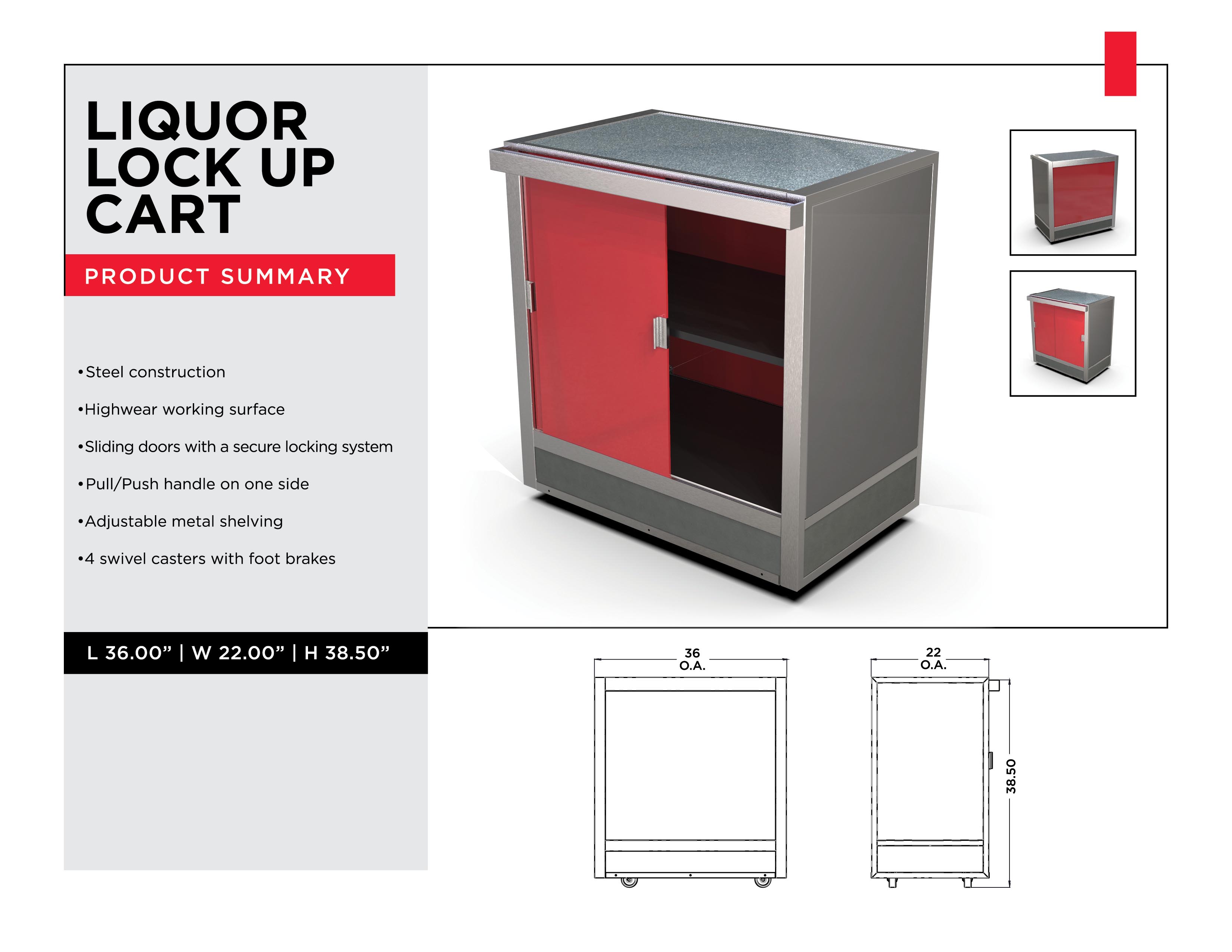 Retail Display Solutions - Liquor Lock Up Cart - Material Handling Solutions - Material Handling Equipment - Material Handling