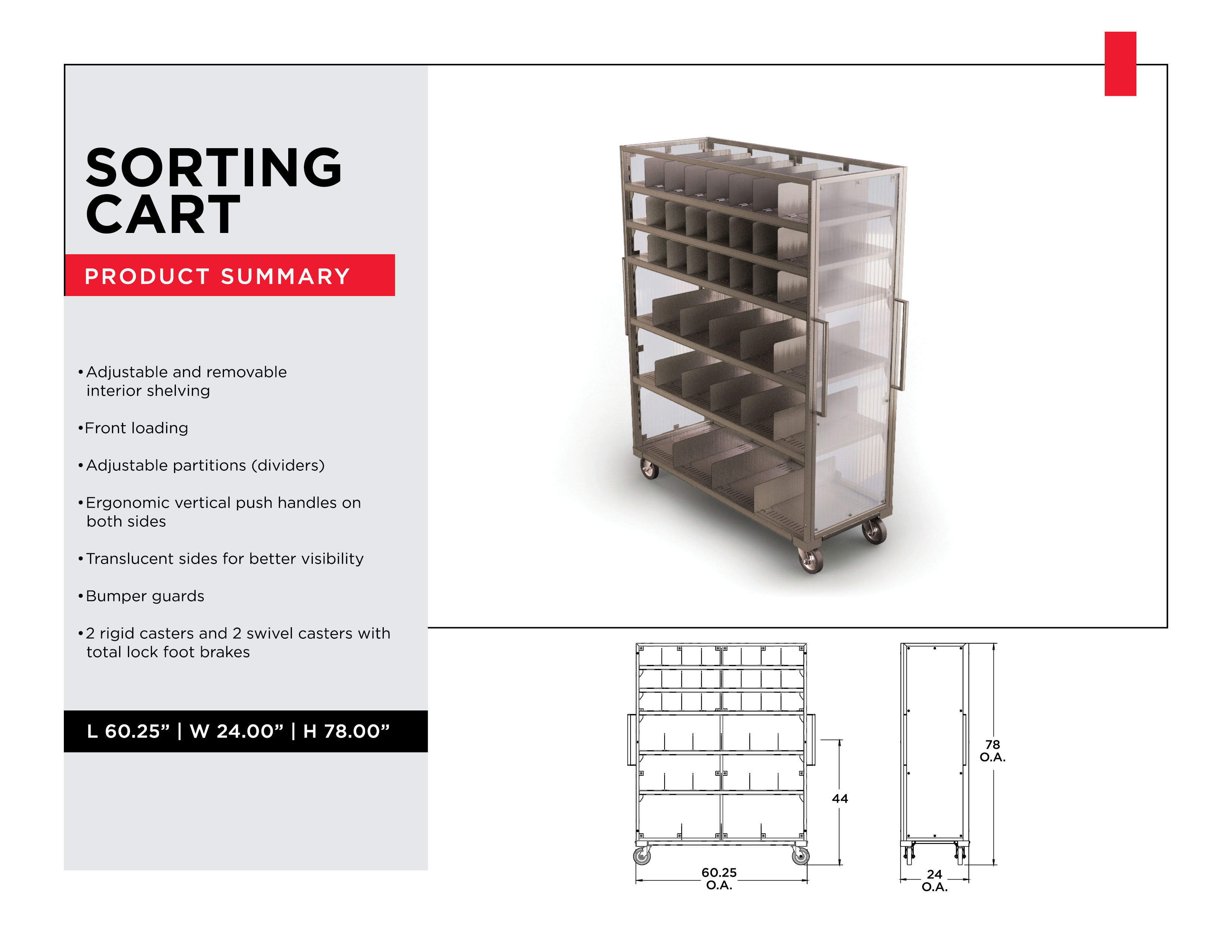 Industrial Sorting Carts - Sorting Cart - Material Handling Solutions - Material Handling Equipment - Material Handling