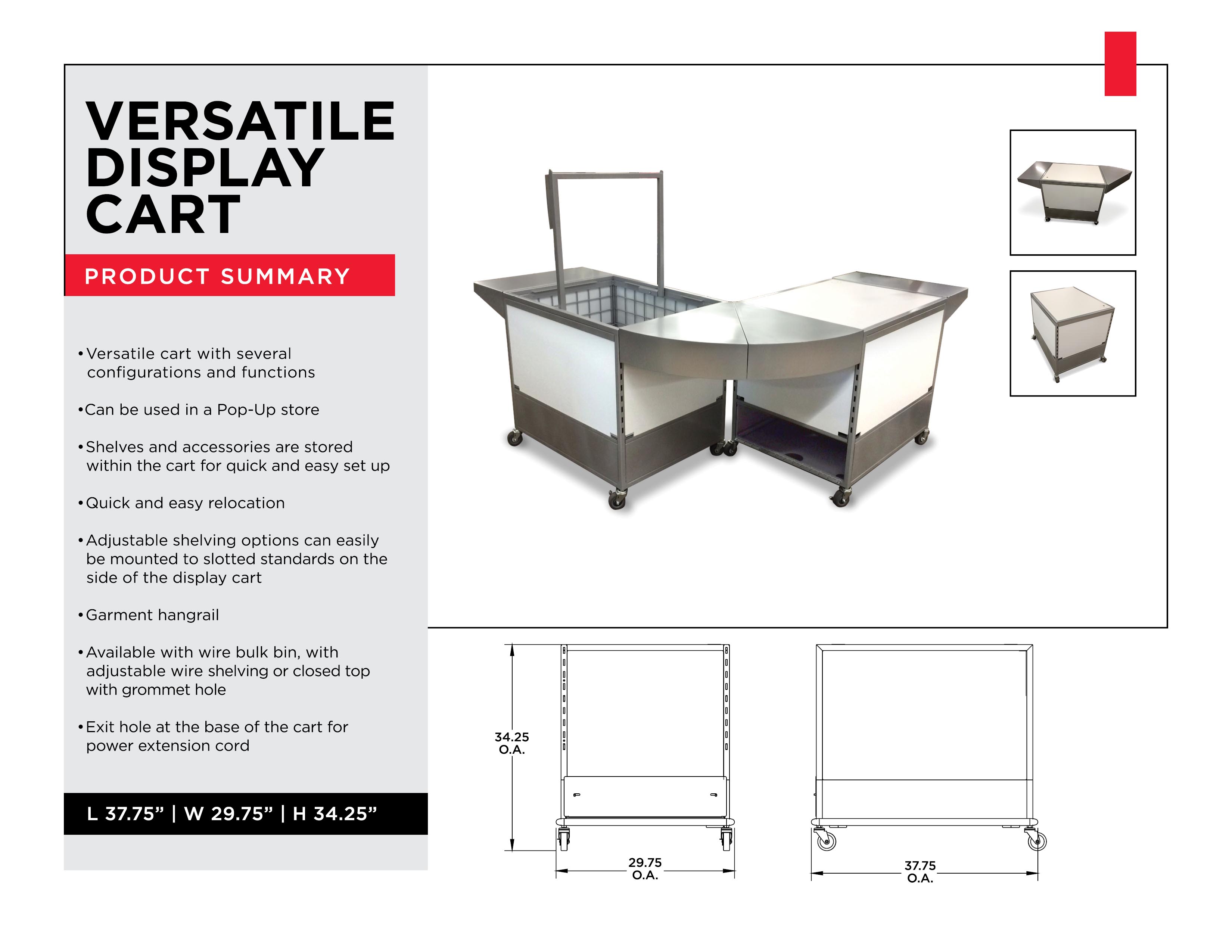 Retail Display Solutions - Versatile Display Cart - Material Handling Solutions - Material Handling Equipment - Material Handling