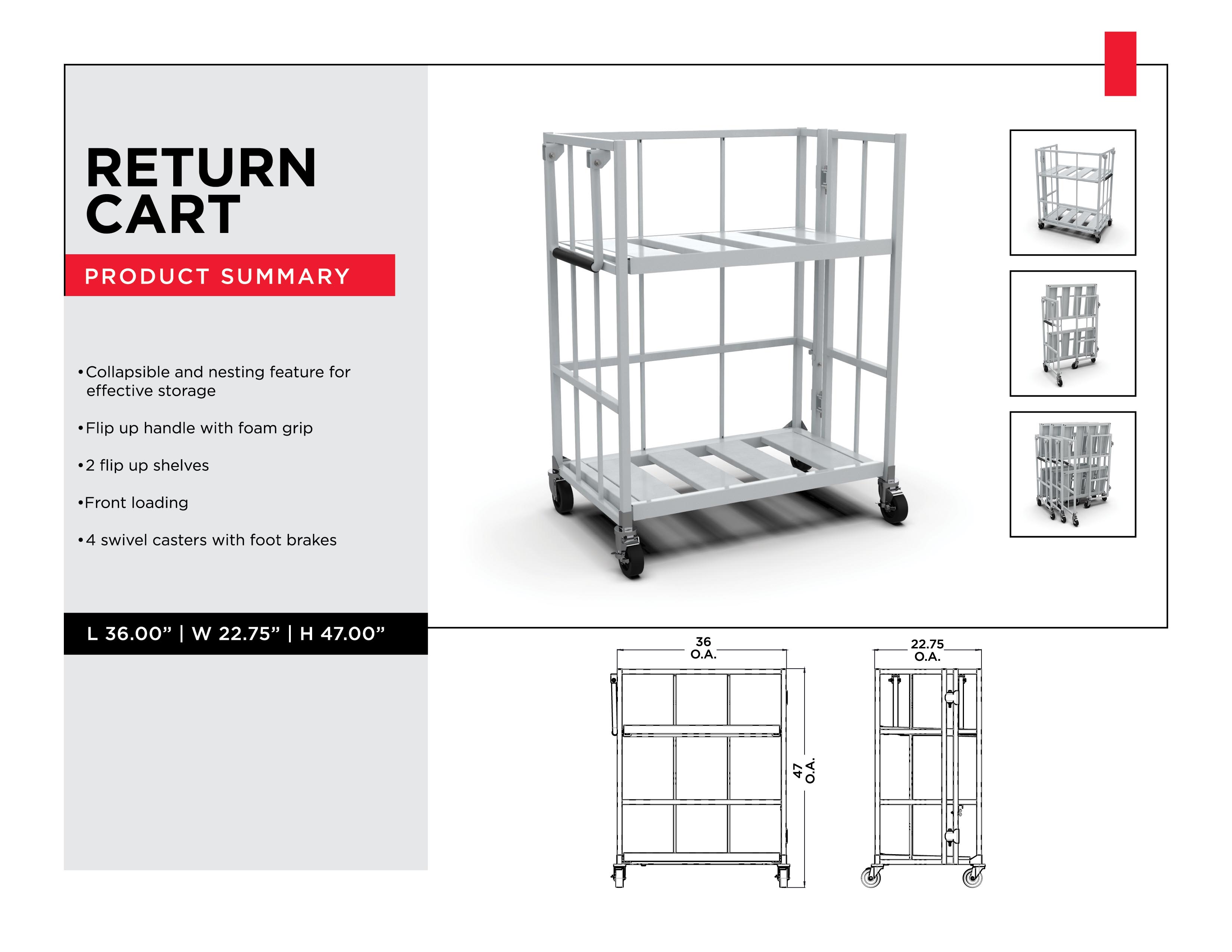 Retail Inventory Management - Return Cart - Material Handling Solutions - Material Handling Equipment - Material Handling