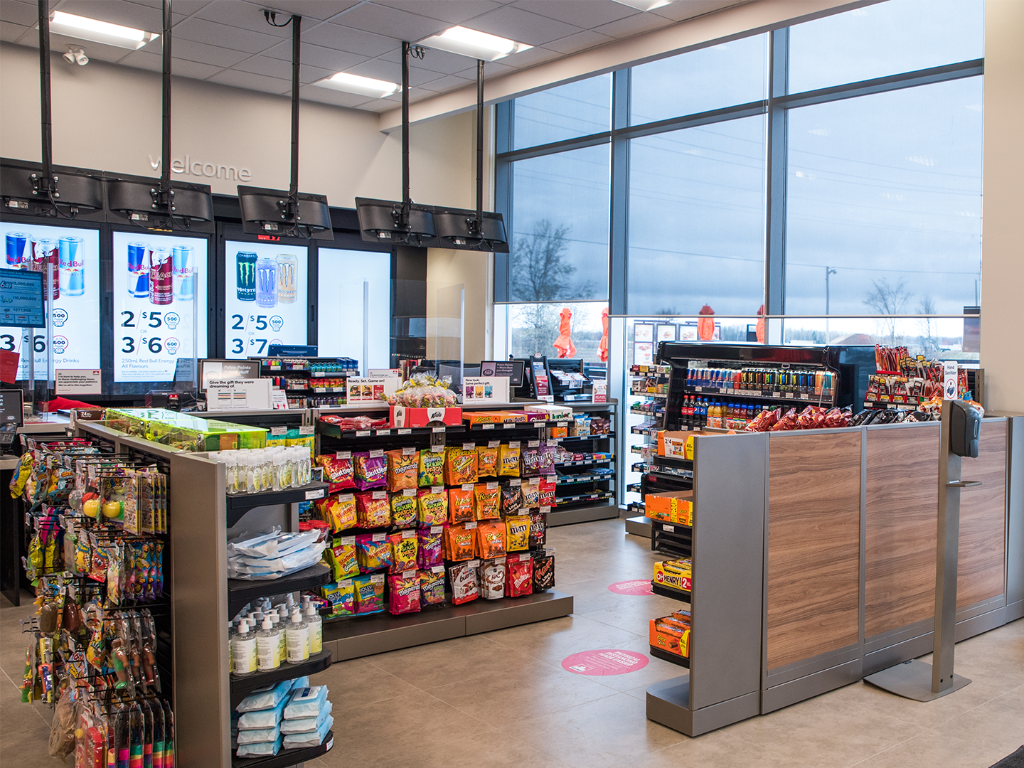 Petro Canada - Queue Line Merchandising Displays - C-Store Display - Convenience Store Shelving