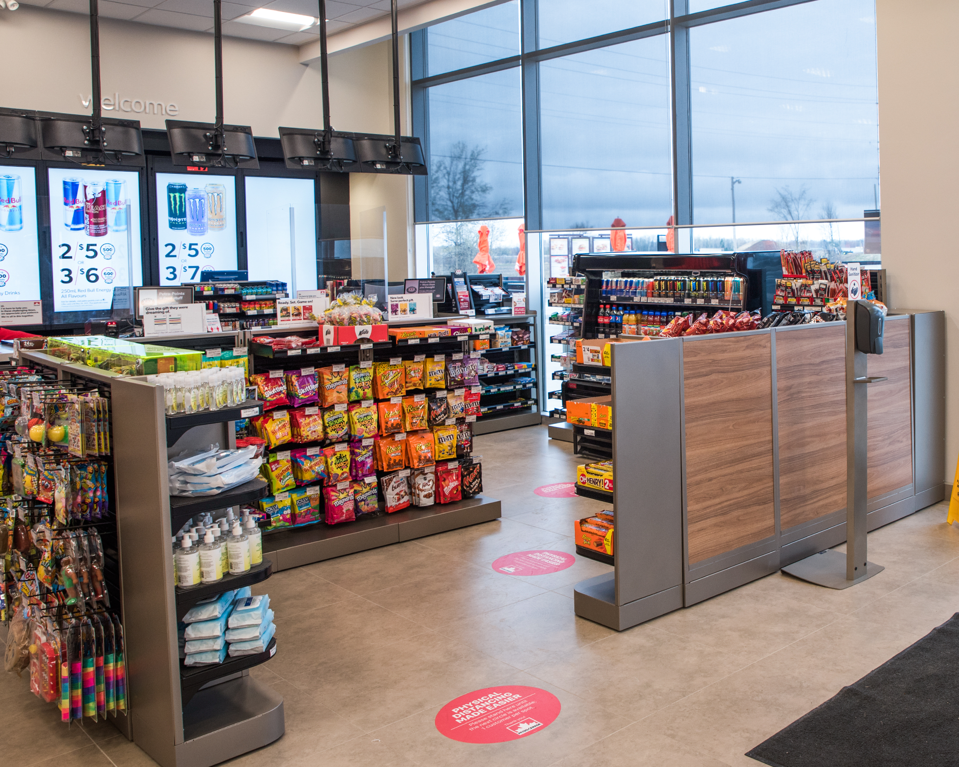 Custom C-Store Furniture Petro Canada C-Store Design - Queue Line Merchandising Displays