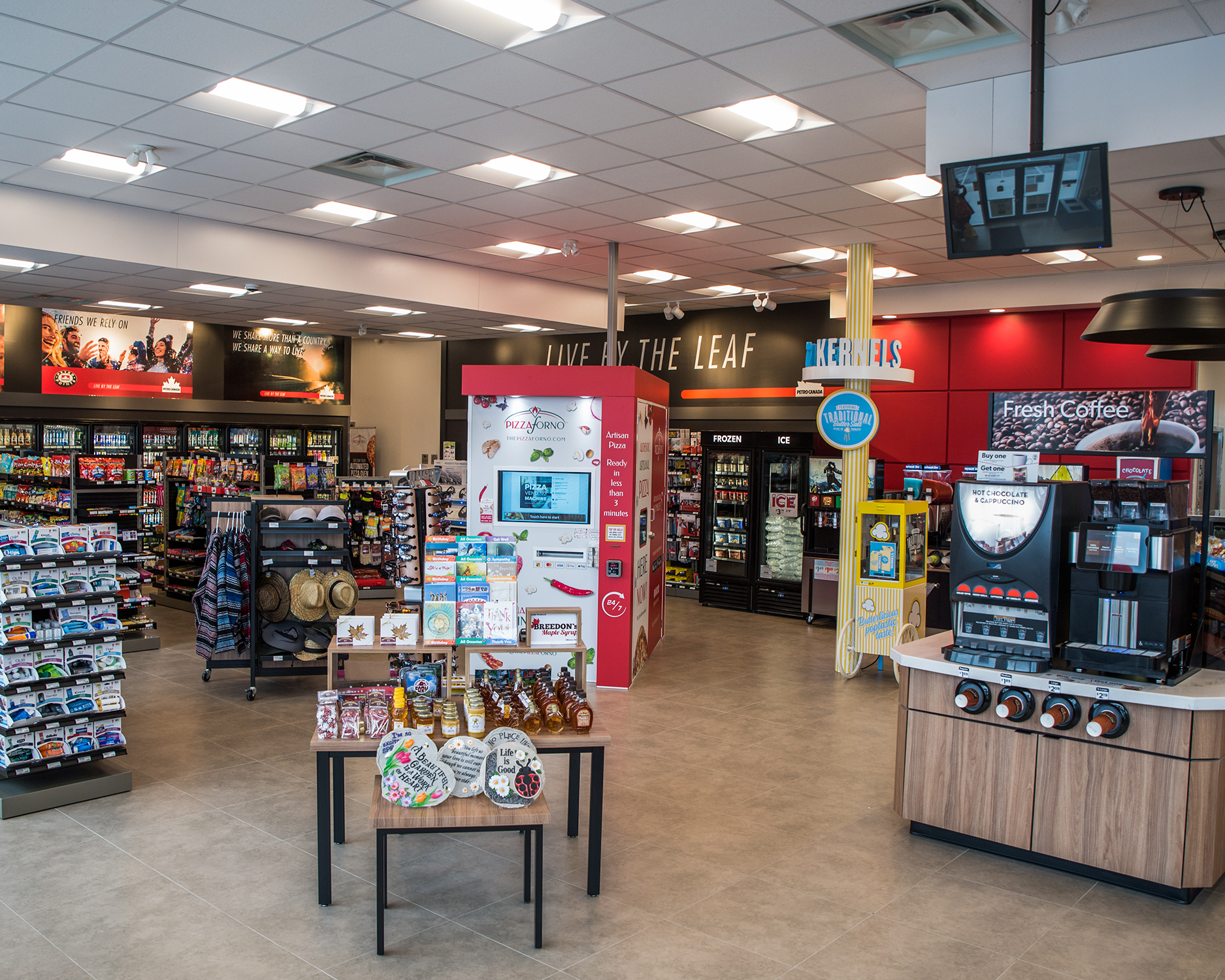 Custom C-Store Furniture Petro Canada C-Store Design - Display Tables