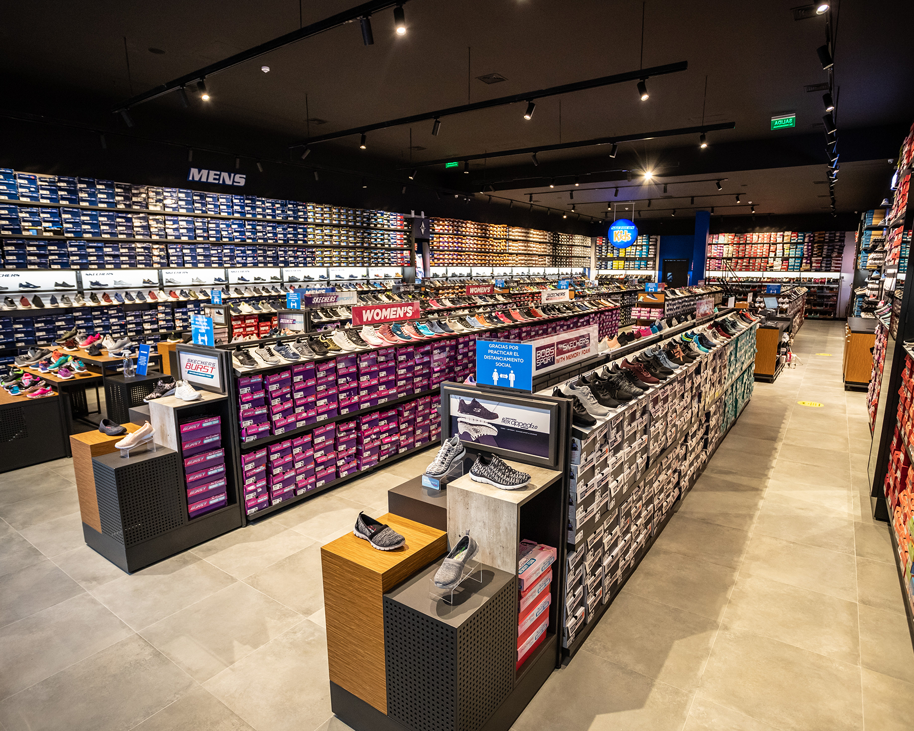 Custom Retail Furniture Skechers Store Design - Shoe Racks and Encap Shoe Display