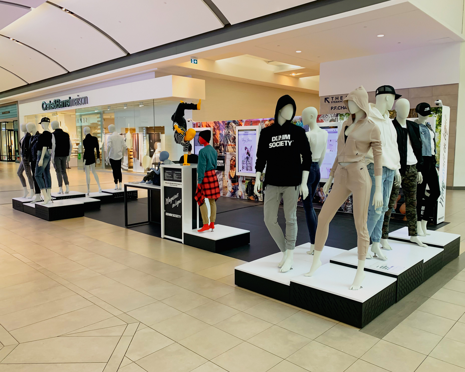 Denim Society + Addobox Smart Lockers - Unmanned Kiosk for Online Shopping Pick-up - Mannequins (Right)