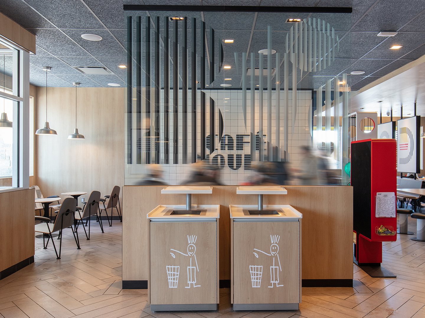 Restaurant Design - Custom Restaurant Furniture - McDonald's Geometry - Custom Fixtures - Custom Furniture - Receptables