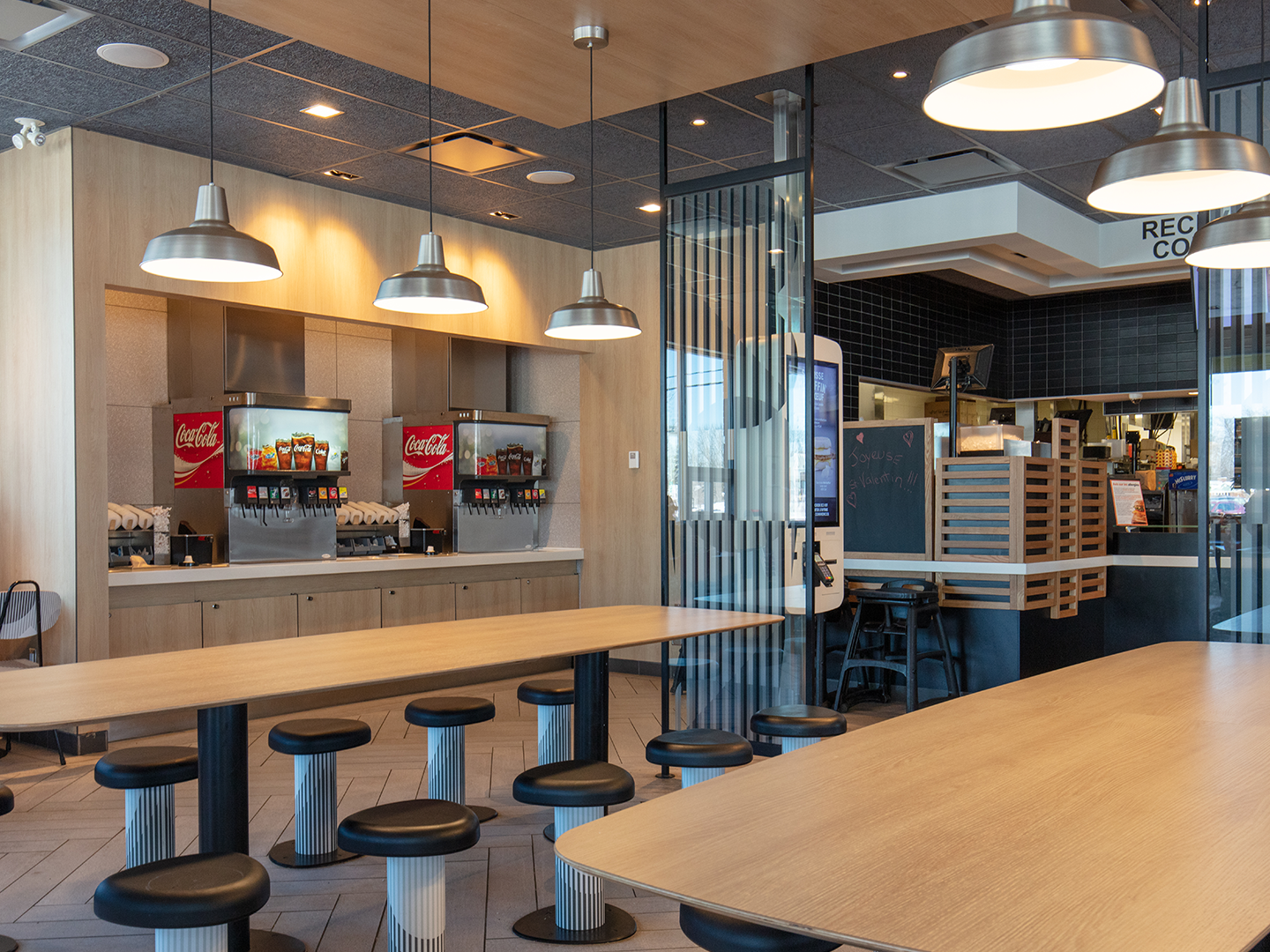 Restaurant Design - Custom Restaurant Furniture - McDonald's Geometry - Custom Fixtures - Custom Furniture - Restaurant Industry