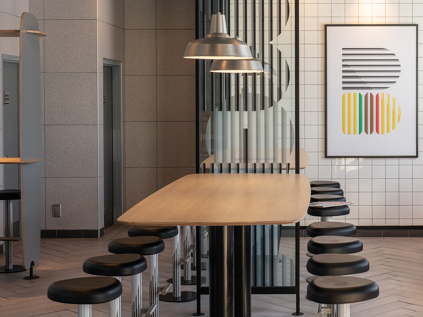 McDonald's Geometry - Custom Restaurant Design - Custom Fixtures and Furniture