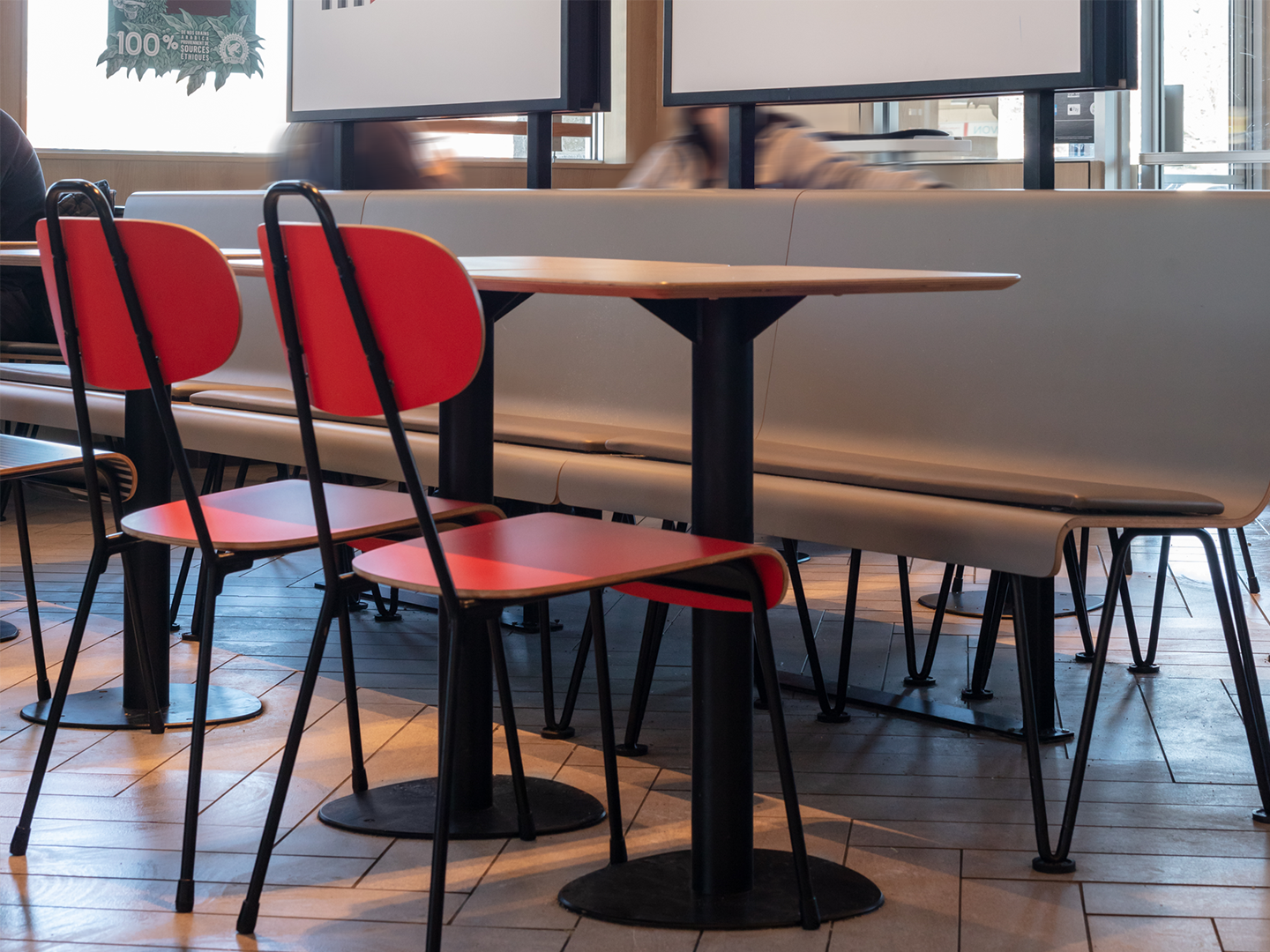 Restaurant Design - Custom Restaurant Furniture - McDonald's Geometry - Custom Fixtures - Custom Furniture - Custom Tables and Chairs