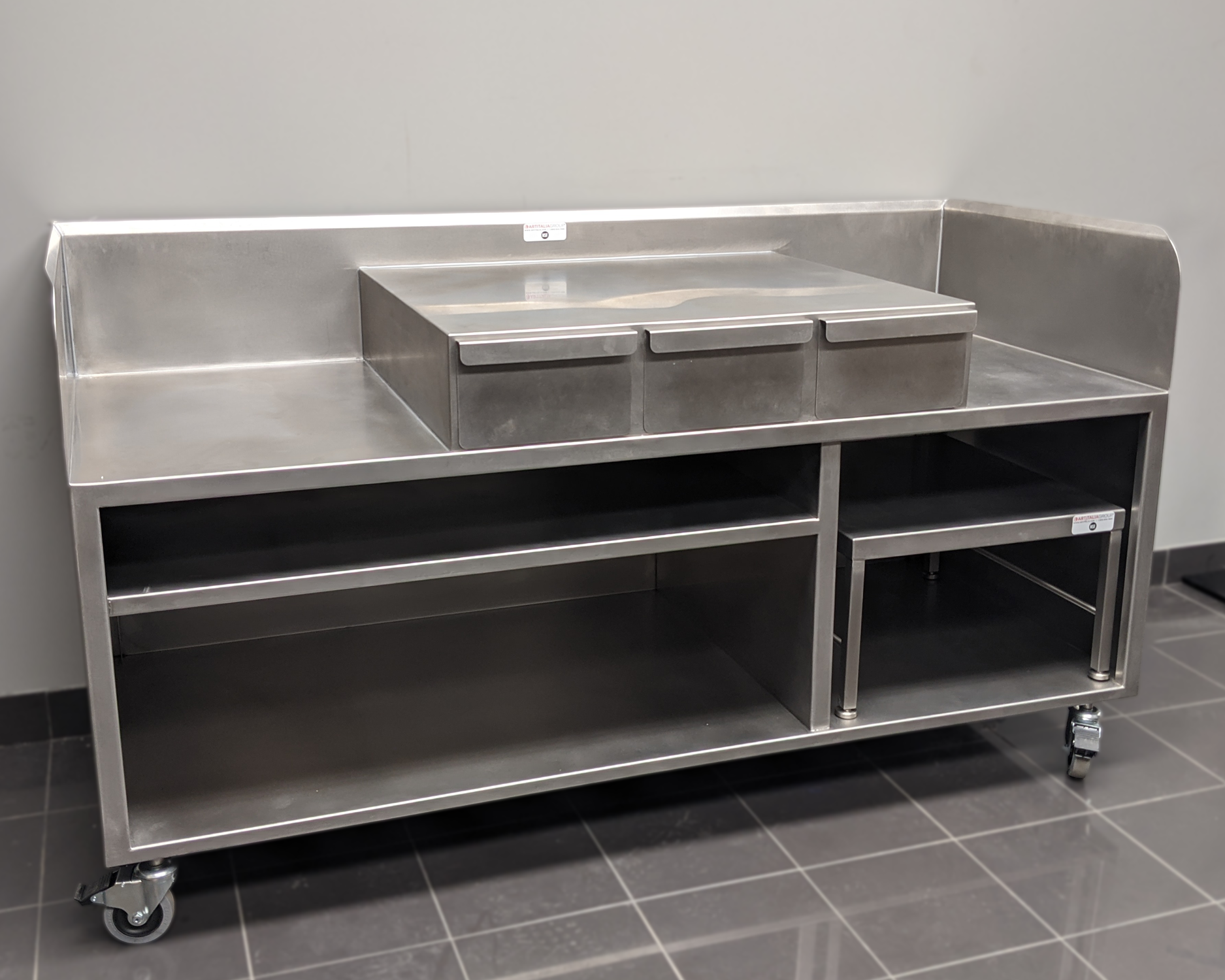NSF Certified Custom Food Prep Cart