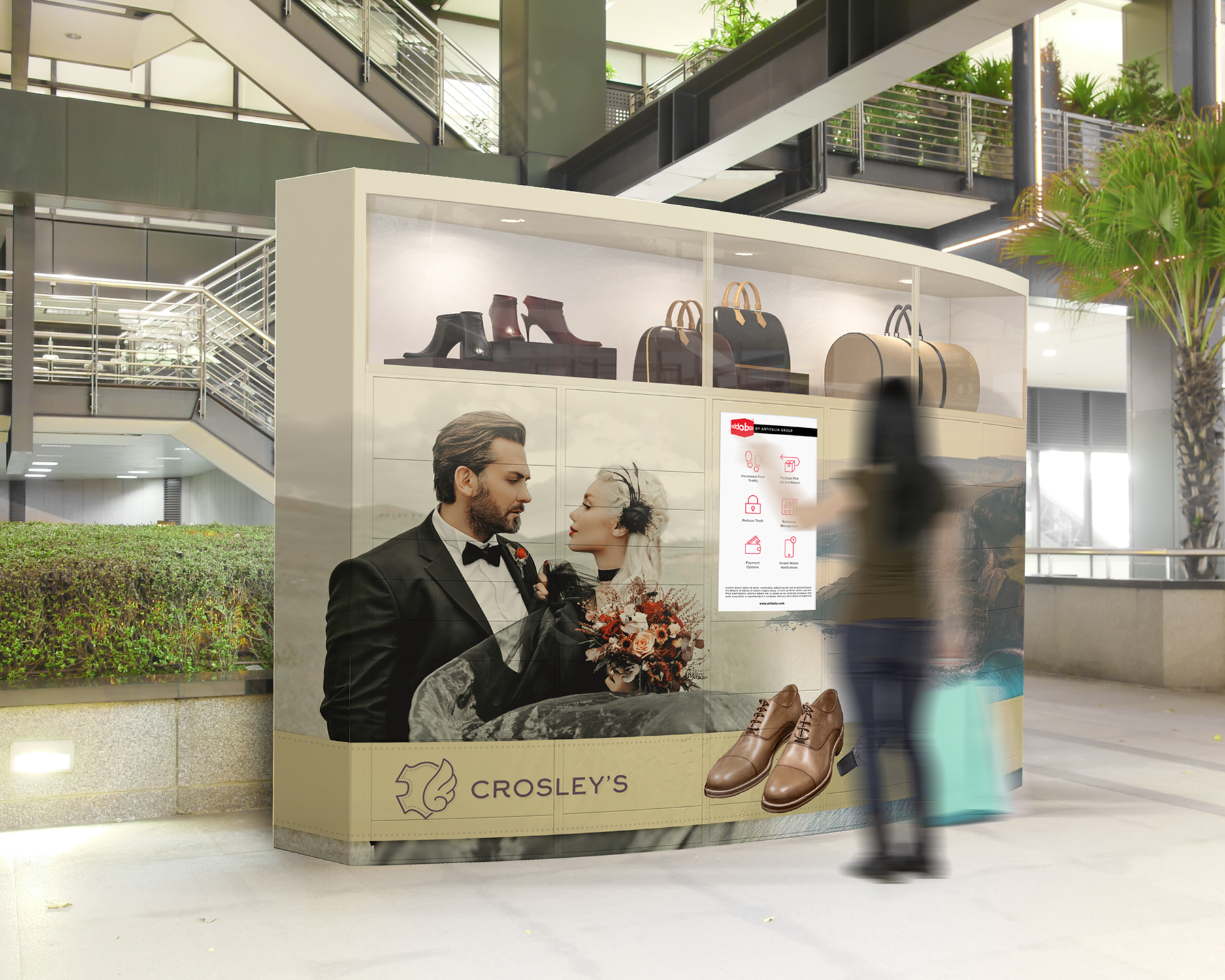Addobox Smart Locker - Smart Solution for Retail Spaces - Malls - Shopping Centers - Smart Lockers