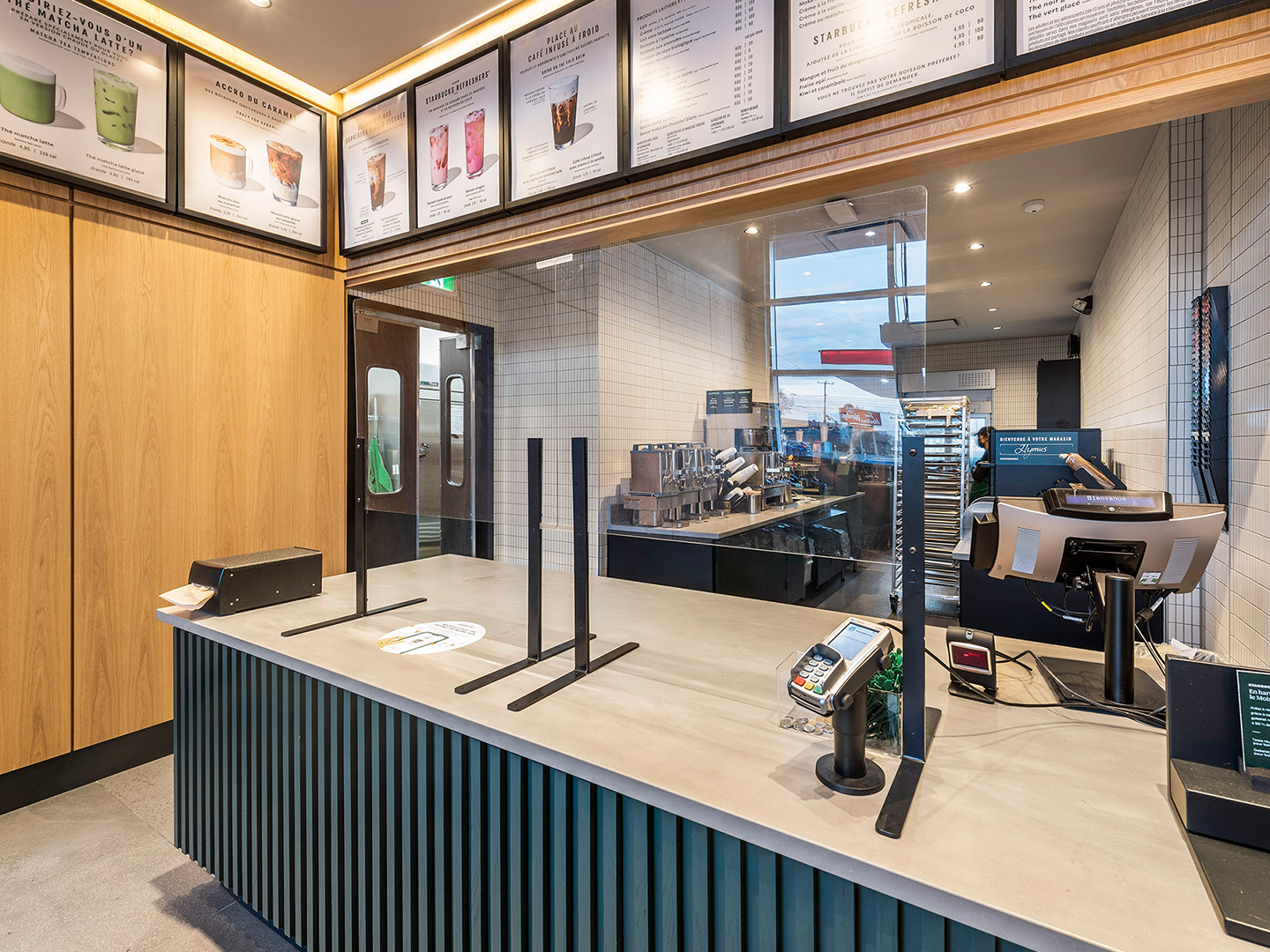 Restaurant Design Project - Coffee Shop Installation - Custom Restaurant Furniture - Starbucks - Custom Fixtures - Custom Furniture