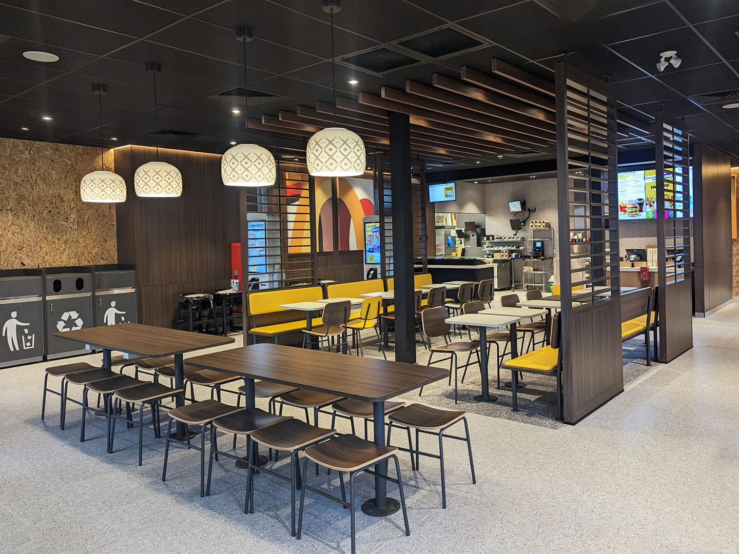 Restaurant Design - Custom Restaurant Furniture - McDonald's Touch of Archery - Custom Fixtures - Custom Furniture - Restaurant Industry